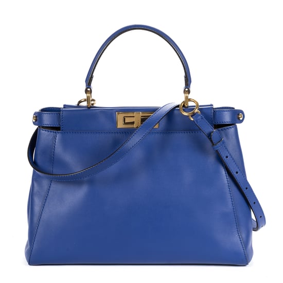 Fendi Medium Peekaboo Medium en azul Cuero de ternero - Image 5