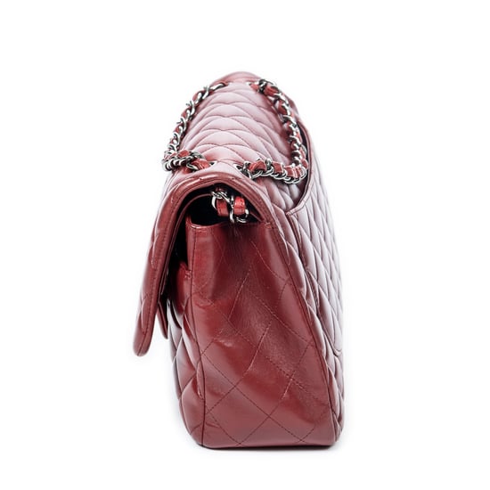 Chanel Jumbo Classic Double Flap  en  Red Cuero de ternero - Image 3
