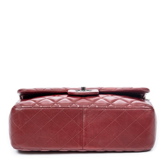 Chanel Jumbo Classic Double Flap  en  Red Cuero de ternero - Image 6