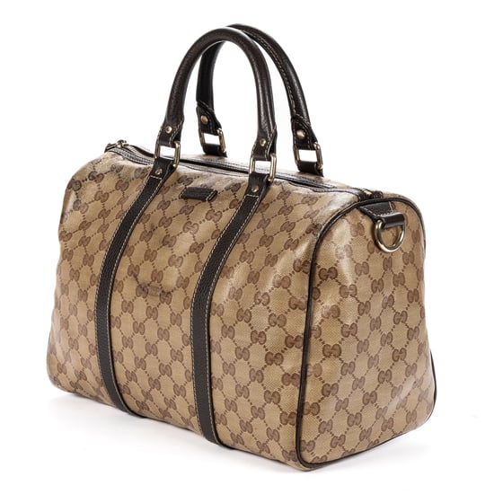 Gucci Crystal Boston Bag en beige Cuero de becerro - Image 2