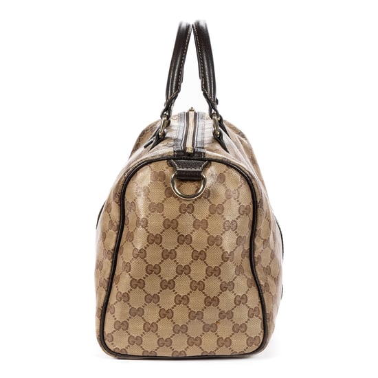 Gucci Crystal Boston Bag en beige Cuero de becerro - Image 3