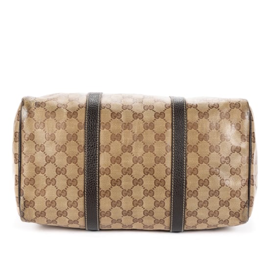 Gucci Crystal Boston Bag en beige Cuero de becerro - Image 6