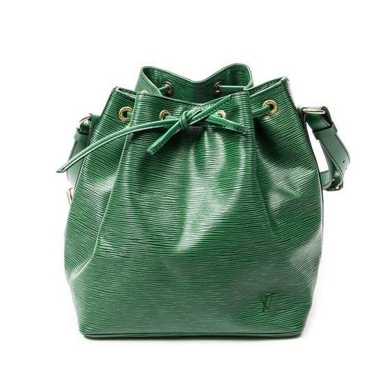 Louis Vuitton Noe Black Stitching PM en verde Cuero de ternero - Image 1