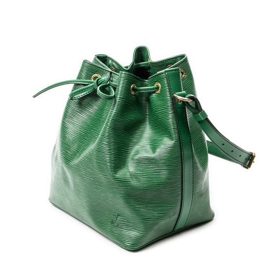 Louis Vuitton Noe Black Stitching PM en verde Cuero de ternero - Image 2