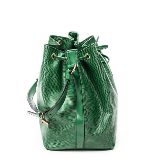 Louis Vuitton Noe Black Stitching PM en verde Cuero de ternero - Image 4