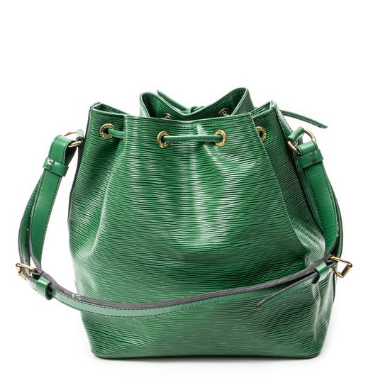 Louis Vuitton Noe Black Stitching PM en verde Cuero de ternero - Image 5