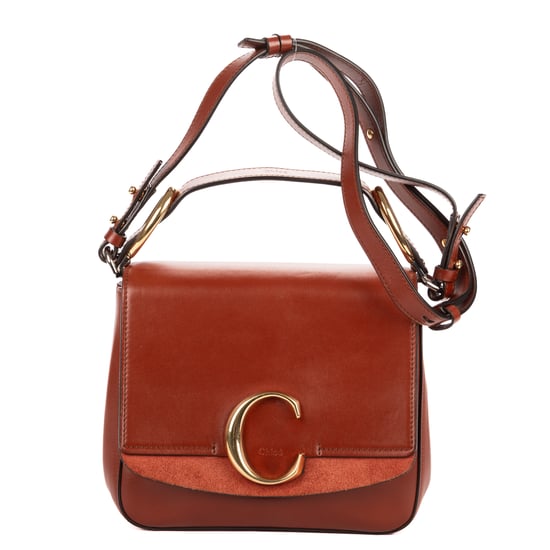 Chloé Small C Bag Small en Brown Cuero de ternera - Image 1