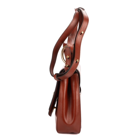 Chloé Small C Bag Small en Brown Cuero de ternera - Image 3