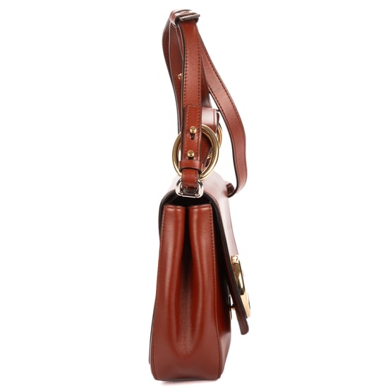 Chloé Small C Bag Small en Brown Cuero de ternera - Image 4