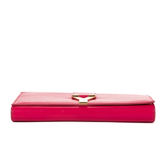 Yves Saint Laurent Y-Ligne Clutch en rosa Cuero de ternero - Image 6