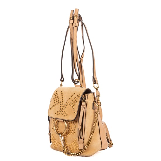 Chloé Mini Faye Backpack Bag en beige Cuero de ternero - Image 2