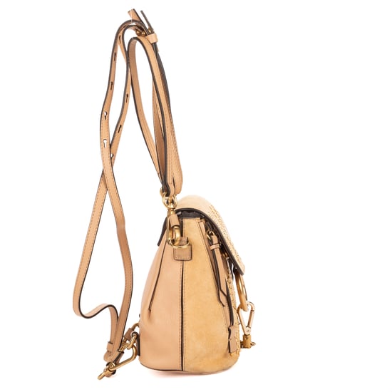 Chloé Mini Faye Backpack Bag en beige Cuero de ternero - Image 4