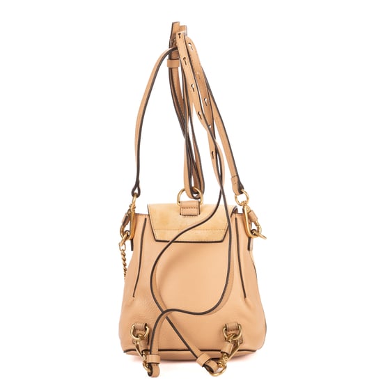 Chloé Mini Faye Backpack Bag en beige Cuero de ternero - Image 5