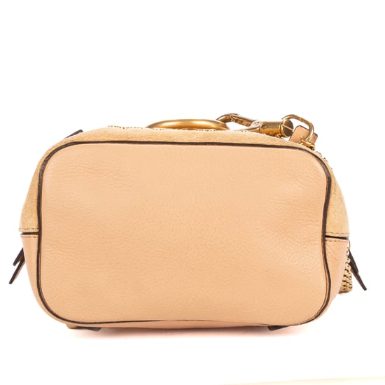 Chloé Mini Faye Backpack Bag en beige Cuero de ternero - Image 6