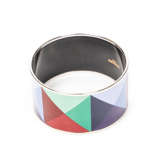 Hermès Enamel Bangle GM en Blue Acero inoxidable sin níquel - Image 3