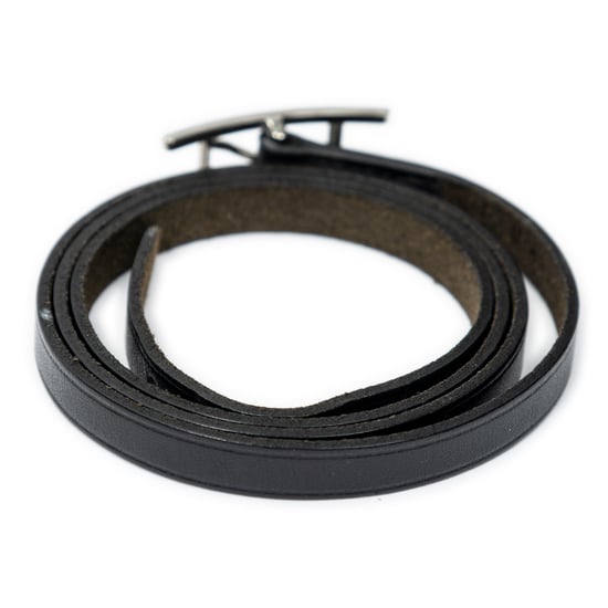 Hermès Behapi Triple Tour Bracelet  en  negro Cuero de ternero - Image 2