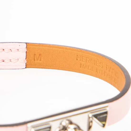 Hermès Mini Rivale Bracelet en rosa Cuero de ternero - Image 3