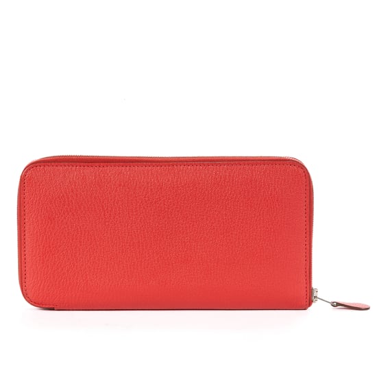 Hermès Evelyne Zip Long Wallet en rojo Cuero de ternero - Image 5