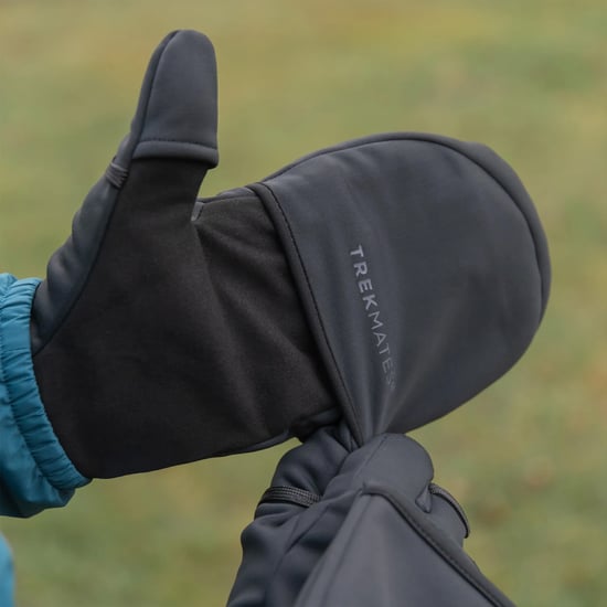 Mitones Convertibles para Hombre Resistentes al Viento Cálidos para Senderismo y Caminatas al Aire Libre - Image 3
