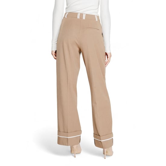 Solo Pantalones Casual de Poliéster Reciclado Marrón - Image 2