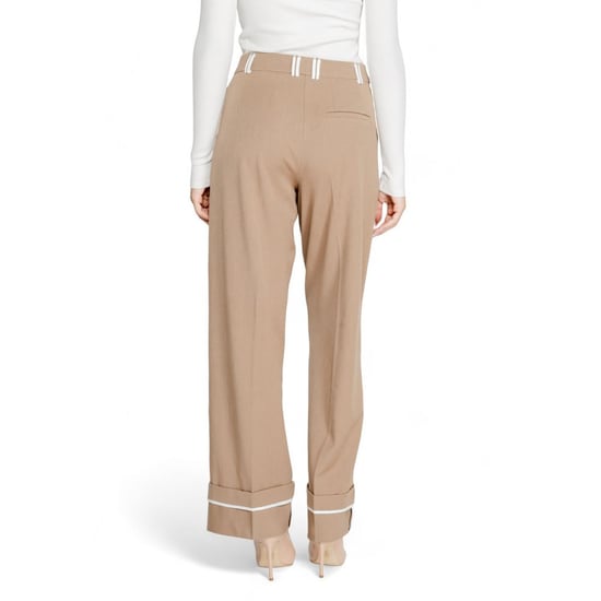 Solo Pantalones Casual de Poliéster Reciclado Marrón - Image 3