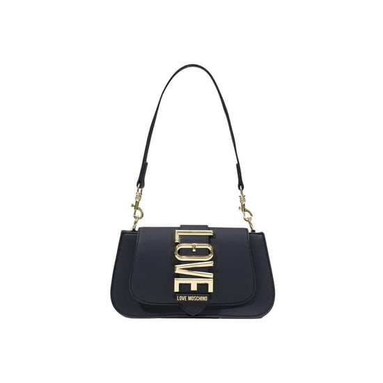 Bolso de mano negro de polietileno Love Moschino - Image 1