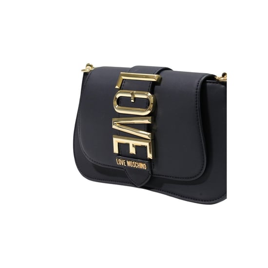 Bolso de mano negro de polietileno Love Moschino - Image 4