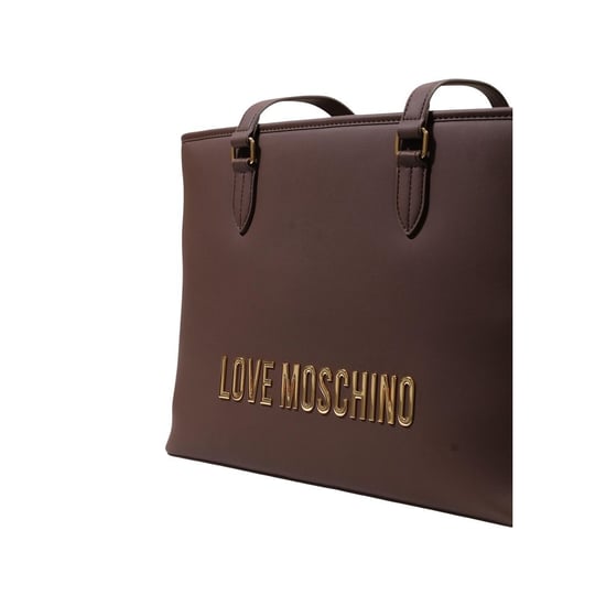 Bolso de Polietileno Marrón Love Moschino - Image 4