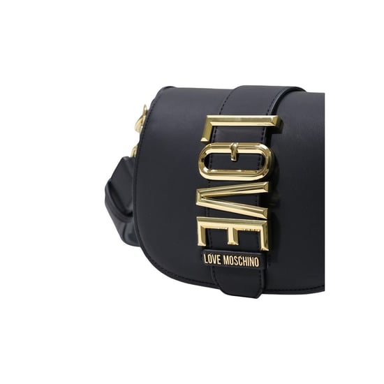 Bolso de mano negro de polietileno Love Moschino - Image 4