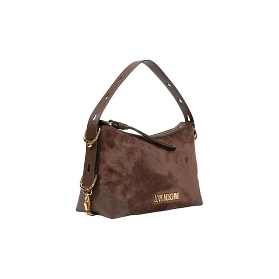 Bolso de mano de poliéster marrón Love Moschino - Image 2