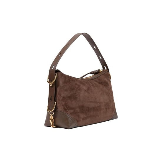 Bolso de mano de poliéster marrón Love Moschino - Image 4