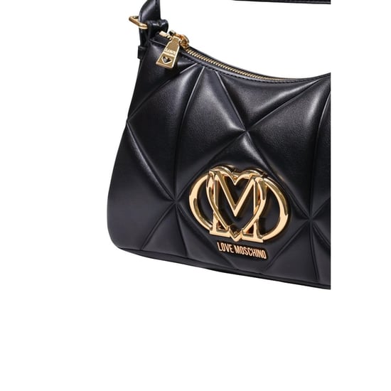 Bolso de mano negro de polietileno Love Moschino - Image 4