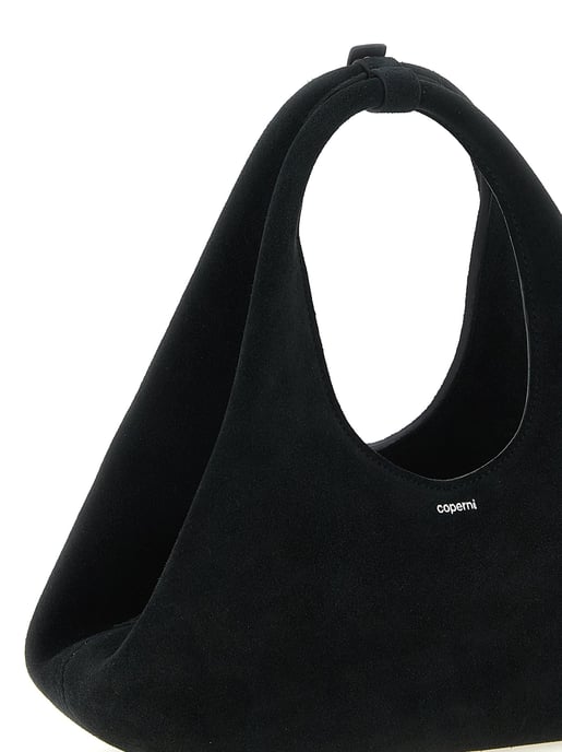 Bolso de mano de piel de vaca negra Coperni - Image 3