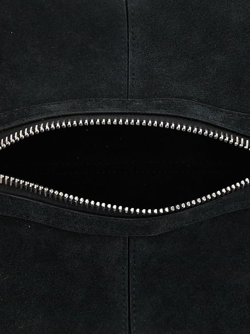 Bolso de mano de piel de vaca negra Coperni - Image 4