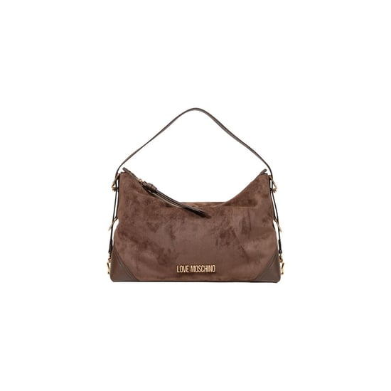Bolso de mano de poliéster marrón Love Moschino - Image 1