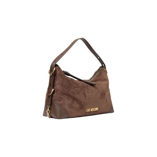 Bolso de mano de poliéster marrón Love Moschino - Image 2