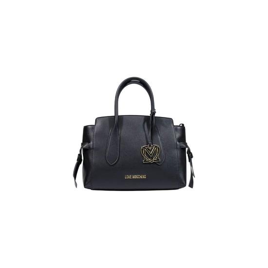 Bolso de mano negro de polietileno Love Moschino - Image 1