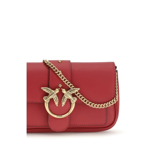 Bolso de Hombro Bos Taurus de Cuero de Ternera Multicolor PINKO - Image 4