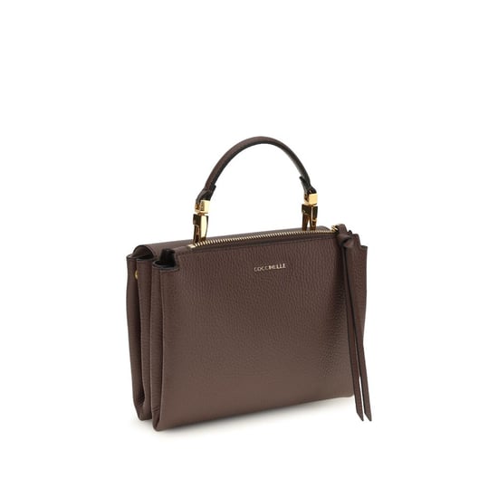 Bolso de mano Coccinelle de piel de ternera marrón Bos Taurus - Image 3