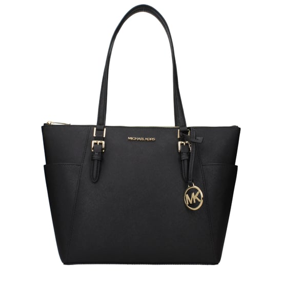 Bolso de hombro de cuero negro Michael Kors - Image 1