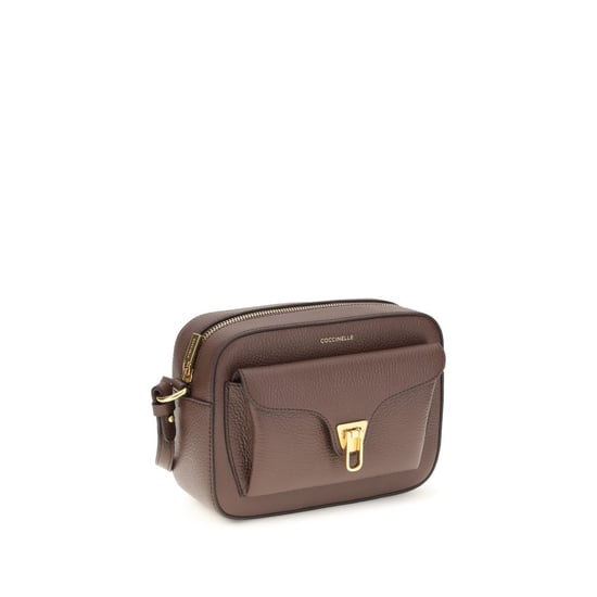 Bolso de Hombro Bos Taurus de Cuero de Ternera Marrón Coccinelle - Image 2