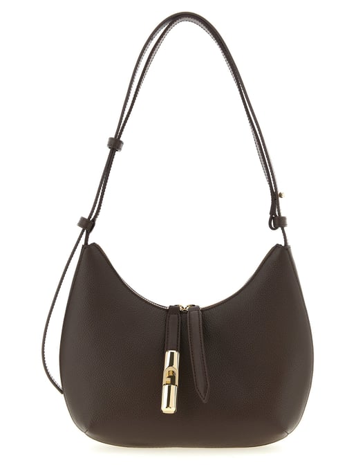 Bolso de hombro de piel de ternera marrón Furla - Image 1