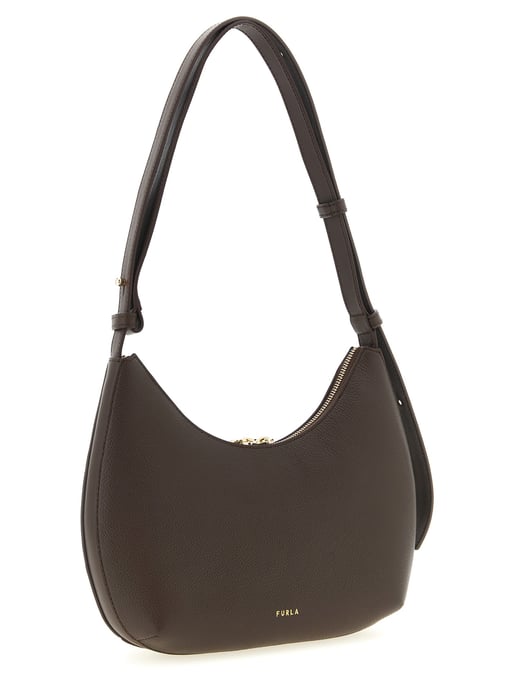 Bolso de hombro de piel de ternera marrón Furla - Image 2