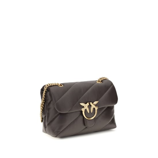 Bolso de Hombro Bos Taurus de Cuero de Ternera Marrón PINKO - Image 2