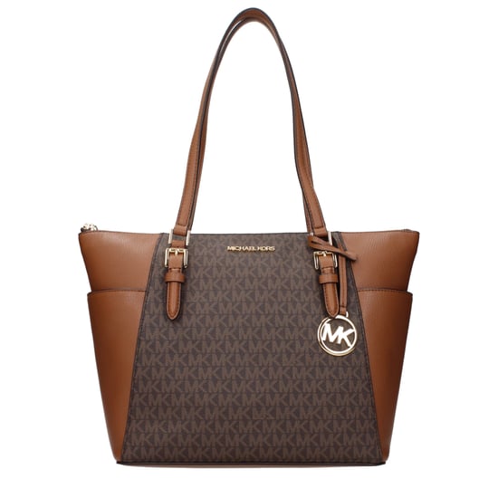 Bolso de hombro de cuero marrón Michael Kors - Image 1