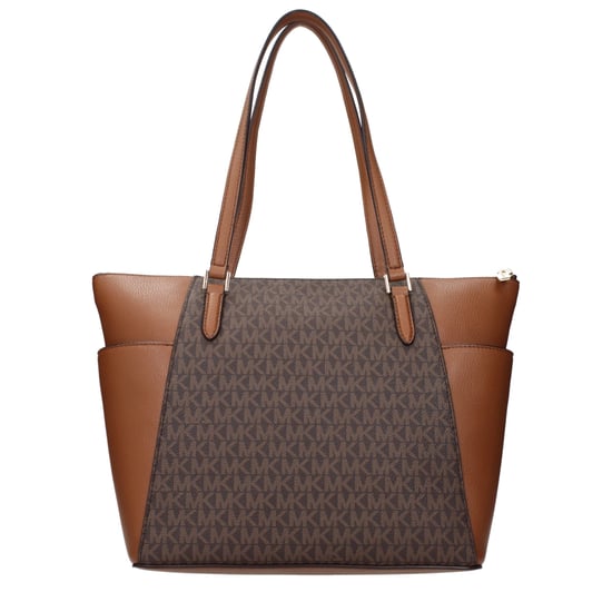 Bolso de hombro de cuero marrón Michael Kors - Image 3