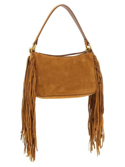 Bolso de hombro de cuero marrón Twinset - Image 2