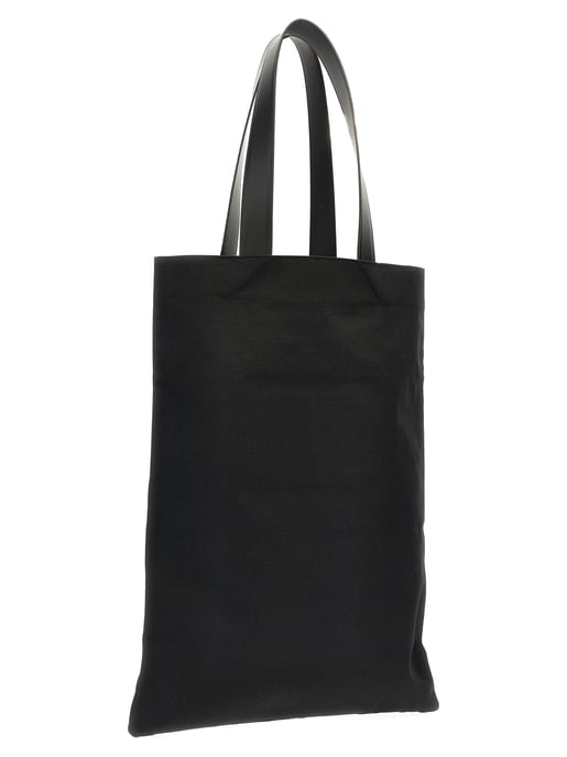 Bolso Tote de Algodón Negro Jil Sander - Image 2