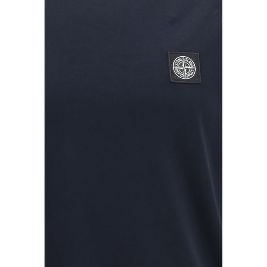 Camiseta de algodón azul Stone Island - Image 3