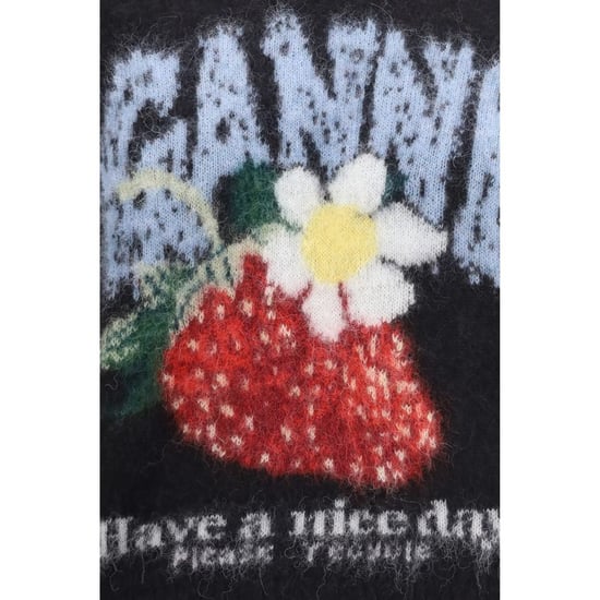 Camiseta Ganni Negra de Alpaca Vicugna Pacos - Image 3